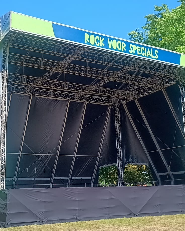 Rock For Specials podium